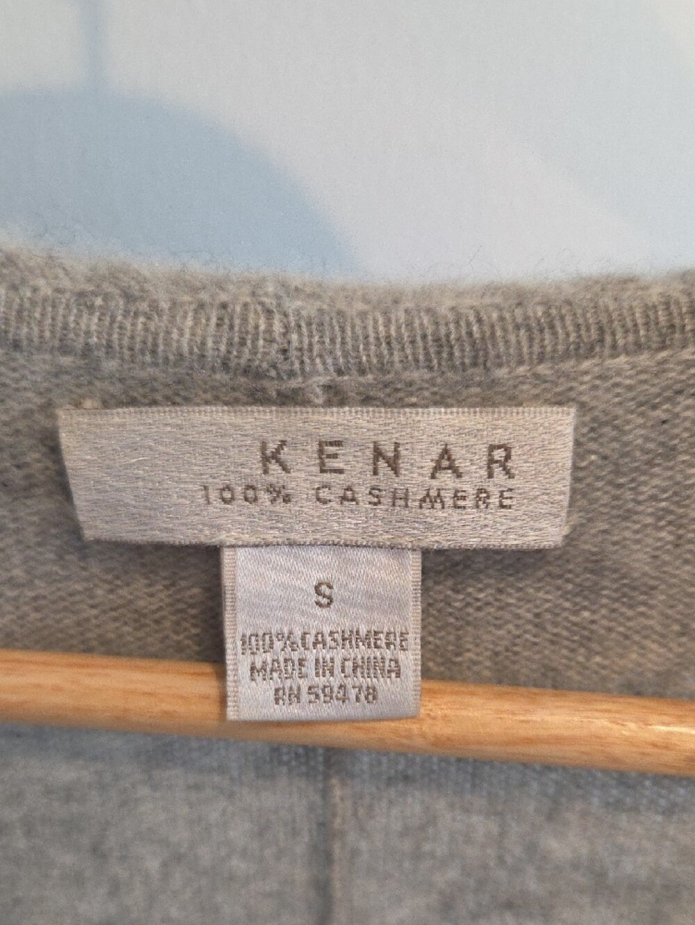 Kenar Light Gray Ruffle-Front Long Cardigan - Picture 2 of 3
